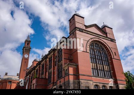 Old Joe Uhrenturm und das Aston Webb Building, Birmingham University, Großbritannien Stockfoto