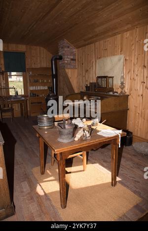 Fort Steele in der East Kootenay Region in British Columbia in Kanada begann als Versorgungsstation für einen kanadischen Goldrausch. Stockfoto