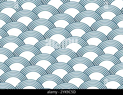 Abstrakte sashiko Stil vector Pattern Stock Vektor