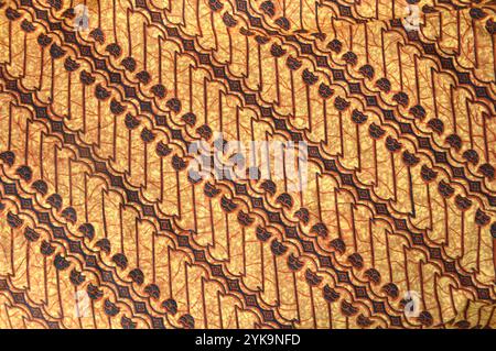 Batik, die schöne Gewebe oder indonesische traditionelle Malerei auf dem Tuch Stockfoto