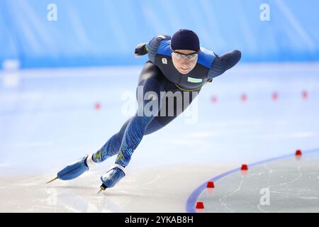 Aomori, Japan. November 2024. Nadezhda Morozova (KAZ) Speed Skating : 2025 ISU Four Continents Speed Skating Championships Damen 1000m in der YS Arena Hachinohe in Aomori, Japan . Quelle: AFLO SPORT/Alamy Live News Stockfoto