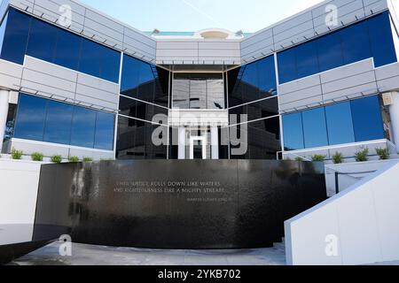 Montgomery, Alabama, USA. November 2024. Das Hauptquartier des Southern Poverty Law Center in Montgomery, Alabama, wurde am 17. November 2024 gesehen. Die weltweit anerkannte Anwaltskanzlei wurde 1971 offiziell gegründet und konzentriert sich auf Bürgerrechte und Rassengleichheit. (Kreditbild: © Scott Coleman/ZUMA Press Wire) NUR REDAKTIONELLE VERWENDUNG! Nicht für kommerzielle ZWECKE! Stockfoto