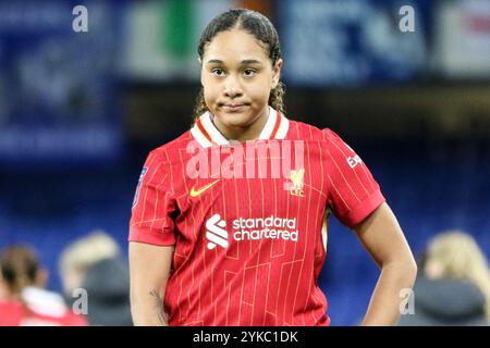 Liverpool, Großbritannien. November 2024. Goodison Park, Liverpool, England, 17. November 2024: Olivia Smith (11 Liverpool) nach dem Spiel der Barclays Womens Super League zwischen Everton und Liverpool im Goodison Park in Liverpool, England am 17. November 2024. (Sean Chandler/SPP) Credit: SPP Sport Press Photo. /Alamy Live News Stockfoto