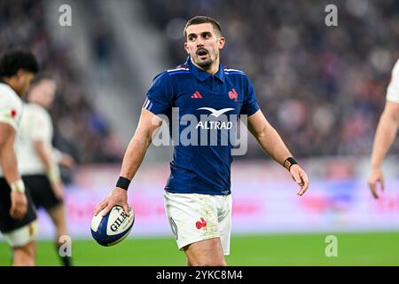 Saint Denis, Frankreich. November 2024. Thomas Ramos während des Autumn Nations Series XV Rugby Matches France gegen New Zealand All Blacks im Stade de France in Saint Denis bei Paris, Frankreich am 16. November 2024. Foto: Victor Joly/ABACAPRESS. COM Credit: Abaca Press/Alamy Live News Stockfoto