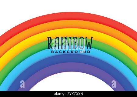 Gebogene rainbow bunten Hintergrund design Stock Vektor