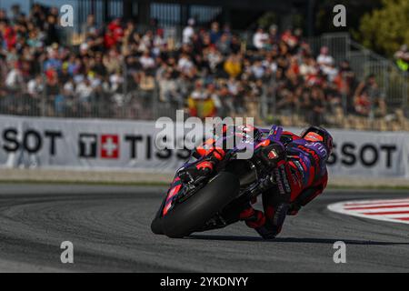 Barcelona, Spanien. November 2024. Rennen von Motul Solidarity Grand Prix von Barcelona der MotoGP auf dem Barcelona-Catalunya Circuit. November 2024. Im Bild: Jorge Martin Carreras del Gran Premio Solidario Motul de MotoGP de Barcelona en el Circuito de Barcelona-Catalunya. 17 de Noviembre de 2024 POOL/ MotoGP.com/Cordon Pressebilder sind nur für redaktionelle Zwecke bestimmt. Obligatorischer Vermerk: © MotoGP.com Credit: CORDON PRESS/Alamy Live News Stockfoto