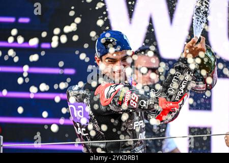 Barcelona, Spanien. November 2024. Rennen von Motul Solidarity Grand Prix von Barcelona der MotoGP auf dem Barcelona-Catalunya Circuit. November 2024. Im Bild: Jorge Martin Carreras del Gran Premio Solidario Motul de MotoGP de Barcelona en el Circuito de Barcelona-Catalunya. 17 de Noviembre de 2024 POOL/ MotoGP.com/Cordon Pressebilder sind nur für redaktionelle Zwecke bestimmt. Obligatorischer Vermerk: © MotoGP.com Credit: CORDON PRESS/Alamy Live News Stockfoto