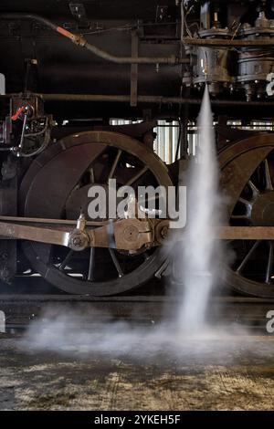 Antique Train Engine Dämpfungsfreigabe Stockfoto