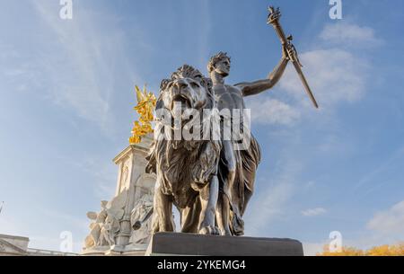 Das Victoria Memorial, Buckingham Palace, London, Großbritannien Stockfoto