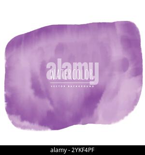 lila Aquarell Fleck Hintergrund Stock Vektor
