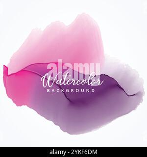 lila und rosa Aquarell Fleck Hintergrund Stock Vektor