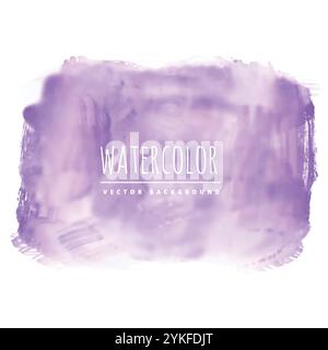 lila echtes Aquarell Fleck Vektor Hintergrund Stock Vektor