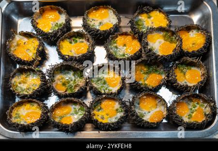 Fisch und Meeresfrüchte auf dem Nachtmarkt in Duong Dong Phu Quoc Island Vietnam Stockfoto