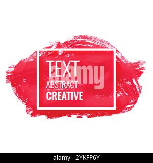 Rot abstrakt Aquarell malen Hintergrund Stock Vektor