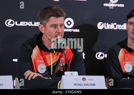 Malaga, Malaga, Spanien. November 2024. Kapitän Michael Kohlmann aus Deutschland während des DAVIS CUP FINALS 2024 - Finale 8 - Herren Tennis (Foto: © Mathias Schulz/ZUMA Press Wire) NUR REDAKTIONELLE VERWENDUNG! Nicht für kommerzielle ZWECKE! Stockfoto