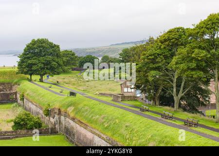 Die Stadtmauern von Berwick upon Tweed Stockfoto