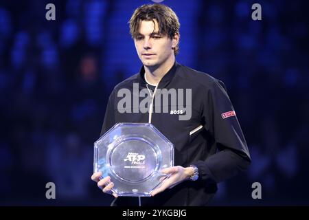 Turin, Italien. November 2022. Torino, 11/2024 - ATP Finals - Finale Maschile - Jannik Sinner-Taylor Fritz - Nella Foto: Taylor Fritz (USA). Quelle: Marco Canoniero/Alamy Live News Stockfoto