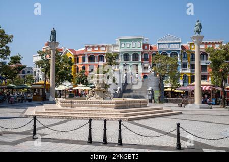 Entlang des Venice River bei Vinpearl Grand World Phu Quoc Island Vietnam Stockfoto