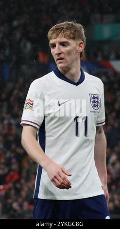 London, Großbritannien. November 2024. Curtis Jones (Liverpool) aus England während des Gruppenspiels der UEFA Nations League zwischen England und Republic Ireland am 17. November 2024 im Wembley Stadion, London Stockfoto