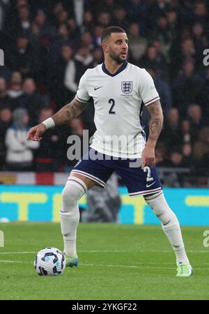 London, Großbritannien. November 2024. Kyle Walker(Manchester City)of England in Aktion während des Gruppenspiels der UEFA Nations League 2 zwischen England und Republic Ireland am 17. November 2024 im Wembley-Stadion in London Stockfoto