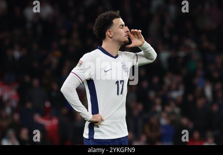 London, Großbritannien. November 2024. Curtis Jones (Liverpool) aus England in Aktion während des Gruppenspiels der UEFA Nations League zwischen England und Republic Ireland am 17. November 2024 im Wembley-Stadion in London. Credit: Action Foto Sport/Alamy Live News Stockfoto