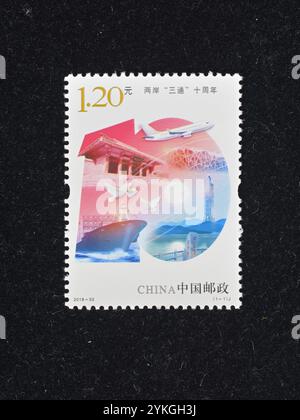 CHINA - CIRCA 2018: In China gedruckte Briefmarken zeigen um 2018. Stockfoto