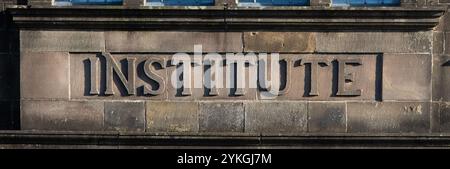 The Institute, Main Street, Hornby Village, Lancashire, England, Vereinigtes Königreich. Stockfoto