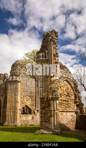 Großbritannien, Kent, Weald of Kent, Ruinen der Bayham Abbey Stockfoto