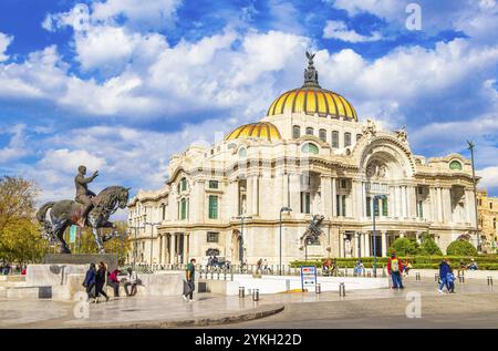 Mexiko-Stadt Mexiko 11. Februar 2021 der Palast der Schönen Künste ein architektonisches Meisterwerk im Zentrum von Mexiko-Stadt in Mexiko Stockfoto