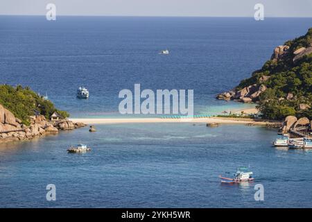 Die schönsten Strände. Koh Nang Yuan Beach in der Nähe von Koh Tao Koh in Thailand Surat Thani Stockfoto