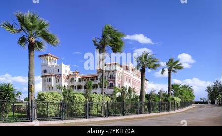 Park in Montaza Palast in Alexandria, Ägypten. Stockfoto