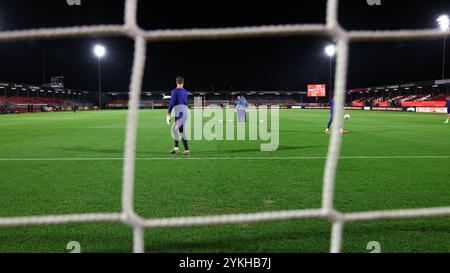 Almere, Niederlande. November 2024. ALMERE, 18-11-2024, Yanmar-Stadion, Saison 2024/2025, UEFA European U21 Football 2025 Freundschaftsspiel.Stadionübersicht vor dem Spiel Niederlande U21 - England U21 Credit: Pro Shots/Alamy Live News Stockfoto