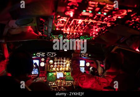 KC-135 STRATOTANKER-Flugdeck. Foto: US Air Force Stockfoto