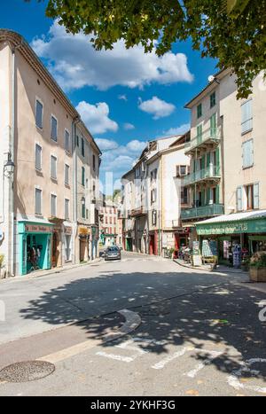 Castellane, Frankreich, liegt in den Alpen-de-Haute-Provence an der Kreuzung der Route Napoleon. Stockfoto