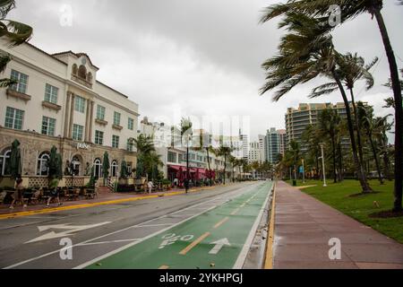 Art déco-Hotels am Ocean Drive in South Beach, Miami, USA Stockfoto