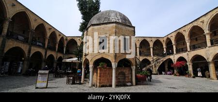 Das Great Inn in Nikosia, Nordzypern, wurde 1572 von den Osmanen erbaut. Stockfoto