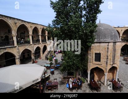 Das Great Inn in Nikosia, Nordzypern, wurde 1572 von den Osmanen erbaut. Stockfoto