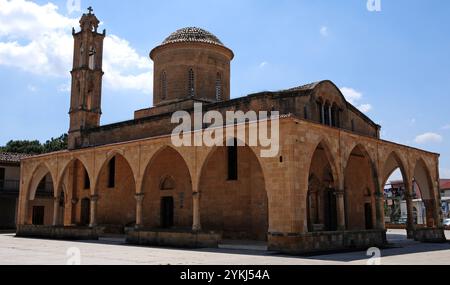 Befindet sich in Guzelyurt, Zypern, St. Die Mamas-Kirche und das Icon Museum sind eine Touristenattraktion. Stockfoto