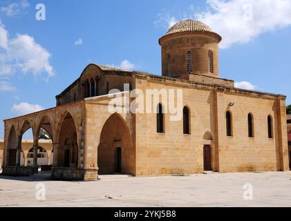 Befindet sich in Guzelyurt, Zypern, St. Die Mamas-Kirche und das Icon Museum sind eine Touristenattraktion. Stockfoto