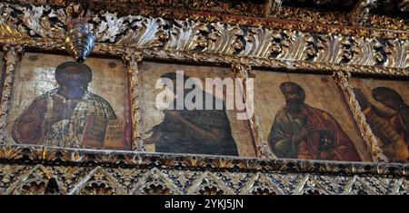 Befindet sich in Guzelyurt, Zypern, St. Die Mamas-Kirche und das Icon Museum sind eine Touristenattraktion. Stockfoto