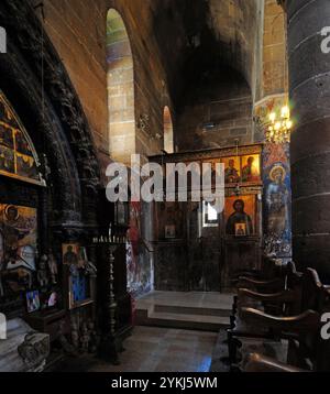 Befindet sich in Guzelyurt, Zypern, St. Die Mamas-Kirche und das Icon Museum sind eine Touristenattraktion. Stockfoto