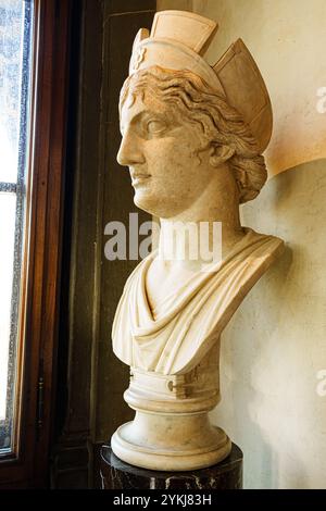 Florenz, Italien, 4. Januar 2024: Kopf der weiblichen Göttin Stockfoto