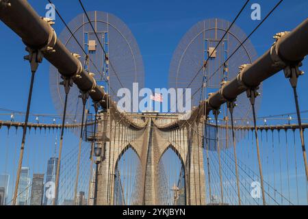 Manhattan Bridge in New York Stockfoto