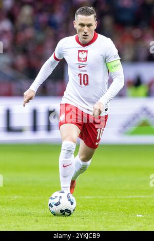 Stadion Narodowy, Warschau, Polen. November 2024. Internationaler Fußball UEFA Nations League A, Gruppe 1, Polen gegen Schottland; Piotr Zielinski (POL) Credit: Action Plus Sports/Alamy Live News Stockfoto