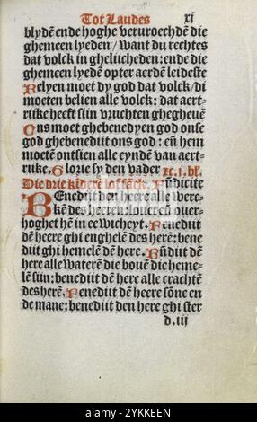 Stundenbuch Wolfgang Hopyl - kW 172 C 21 - 011r. Stockfoto