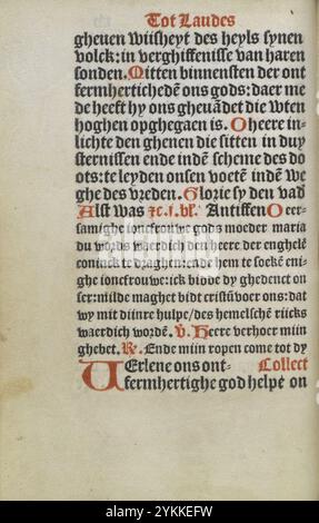 Stundenbuch Wolfgang Hopyl - kW 172 C 21 - 015v. Stockfoto