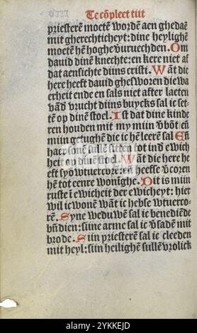 Stundenbuch Wolfgang Hopyl - kW 172 C 21 - 035v. Stockfoto