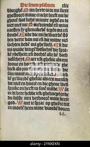 Stundenbuch Wolfgang Hopyl - kW 172 C 21 - 049r. Stockfoto
