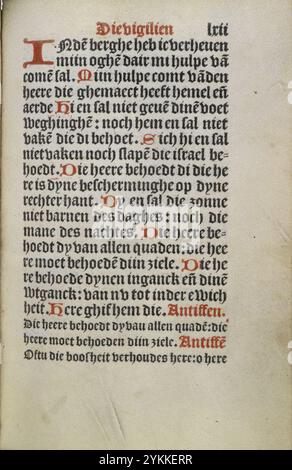 Stundenbuch Wolfgang Hopyl - kW 172 C 21 - 062r. Stockfoto