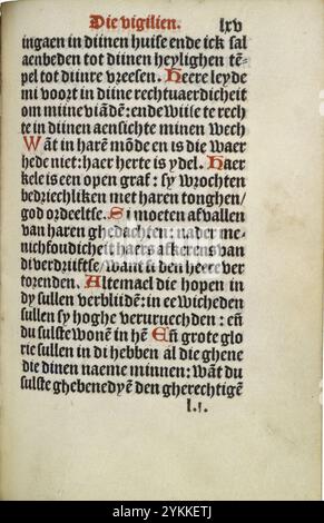 Stundenbuch Wolfgang Hopyl - kW 172 C 21 - 065r. Stockfoto